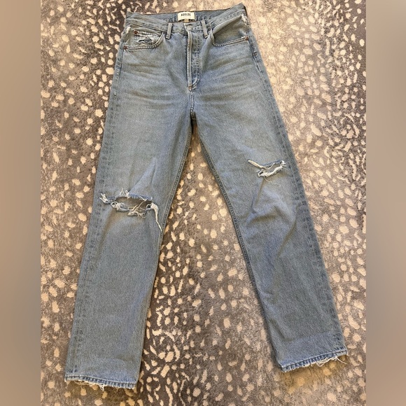 Agolde 90s distressed light wash jeans, 25 - Picture 7 of 11